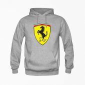 Grey Fleece Ferrari Hoodie
